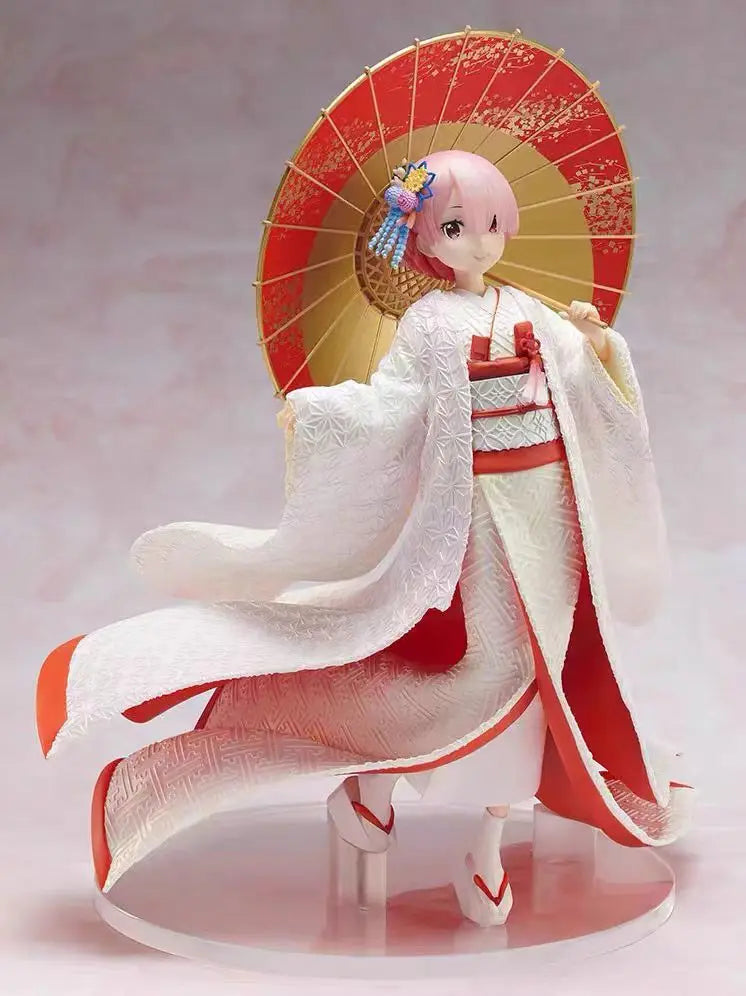 In Stock Re:0 White wedding dress Japanese dress F:Nex Furyu ornament Anime Action Collection Figures Model Toys