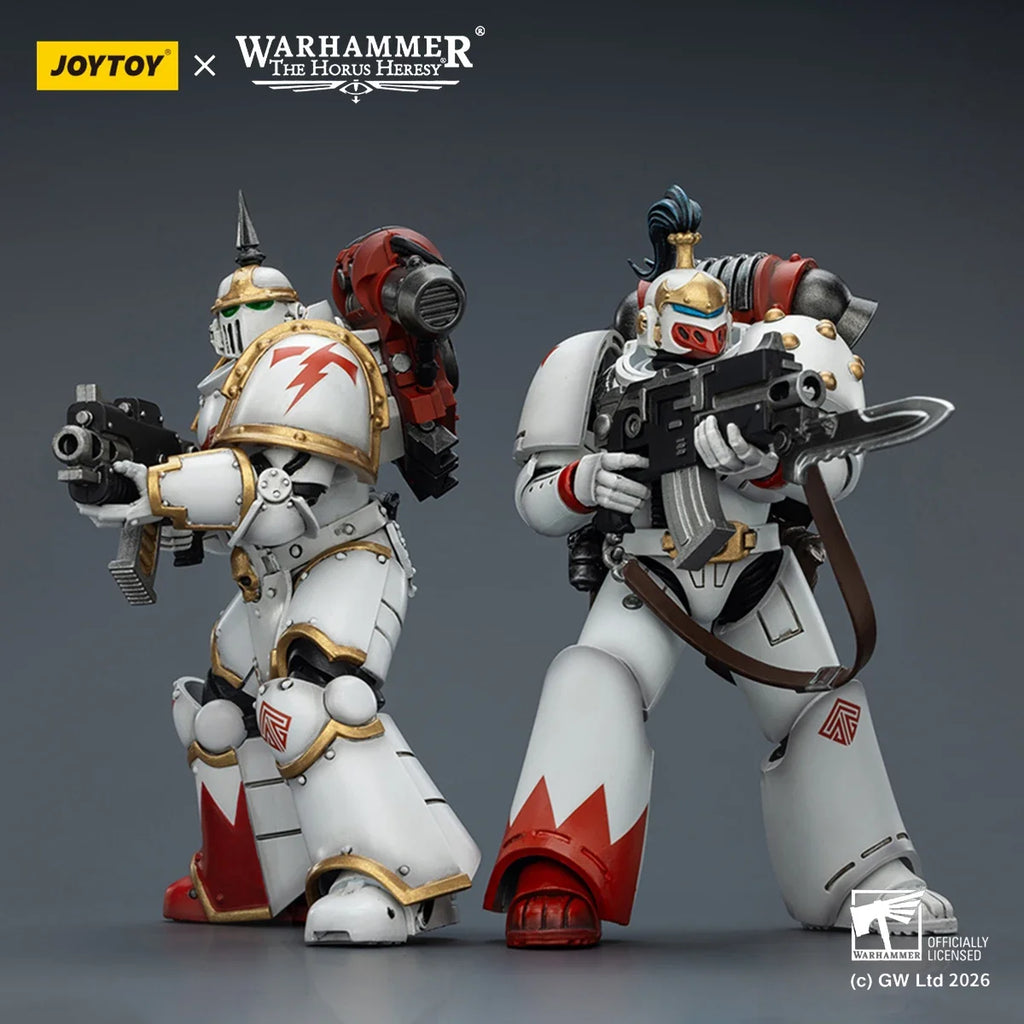 JOYTOY Warhammer 30K White Scars Action Figure Jaghatai Khan Figurine Tactical Legionary Articulated Joints Model Collection Toy