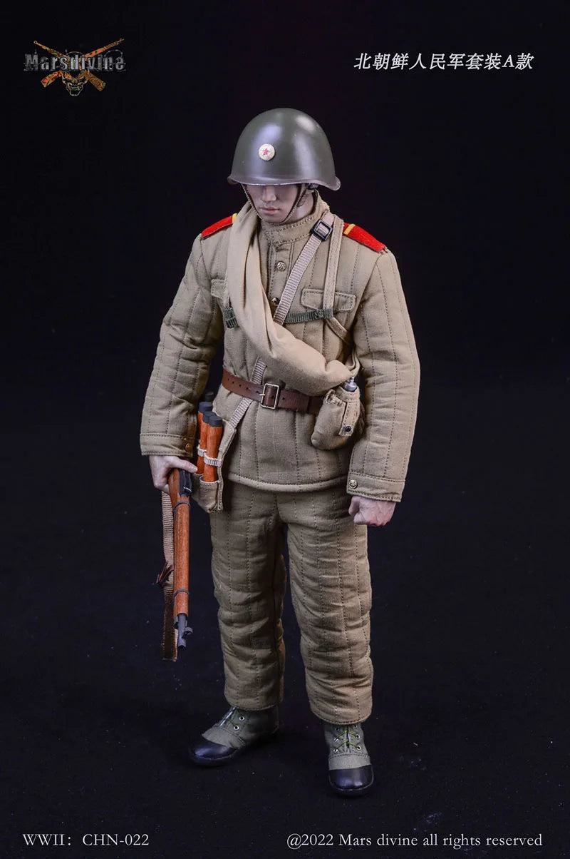 Marsdivine CHN-022 1/6 North Korean People'S Army Combat Uniform Clothes Suit For 12Inch Men Soldier Action Figure Body Toys