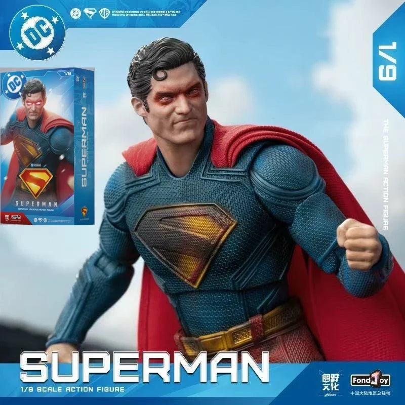 2025 Fondjoy Battle Damaged Superman Action Figure David Corenswet 1/9 New Superman Figure Pvc Joint Movable Kid Toy Boy Gift