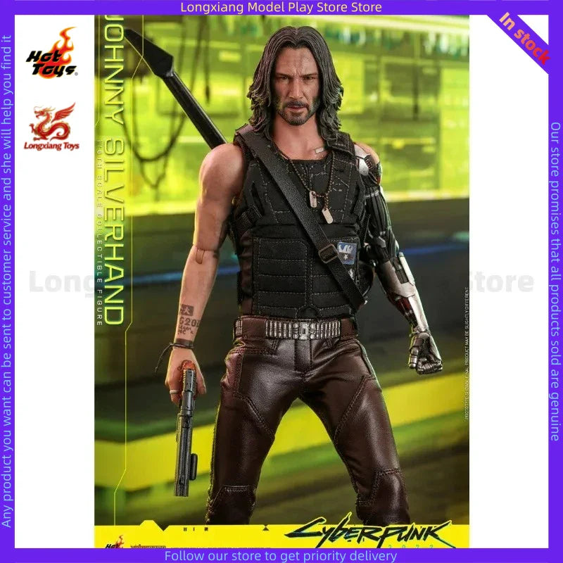 Auf Lager HOTTOYS HT VGM47 Cyberpunk 2077 Johnny Keanu Reeves Actionfigur Modell Geschenk Sammlung