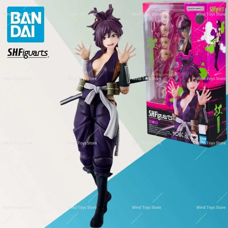 In Stock Original Sh Figuarts Shf Hell's Paradise Yuzuriha Action Figures Model Toys Anime Figura Pvc Gift