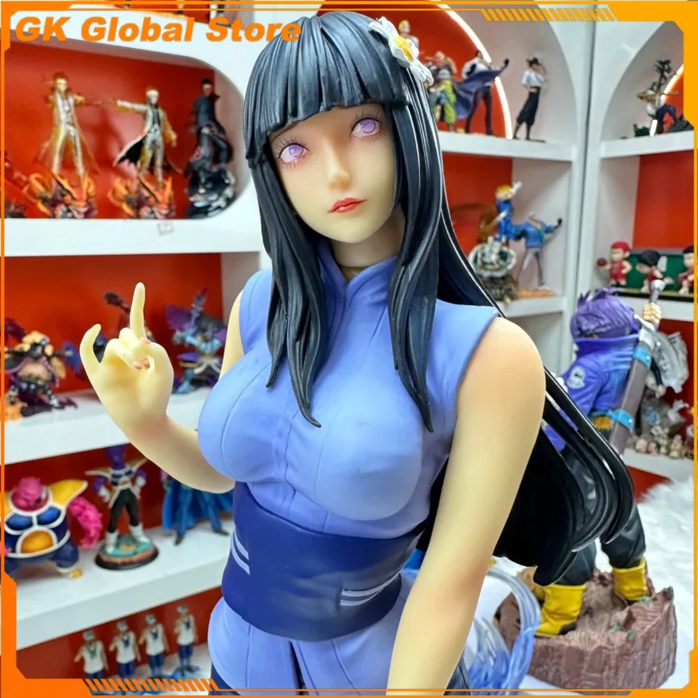 55cm NARUTO Anime Figure Hyga Hinata Sexy Beautiful Girl Perimeter PVC Model Desktop Decoration Ornaments Birthday Gifts Toys