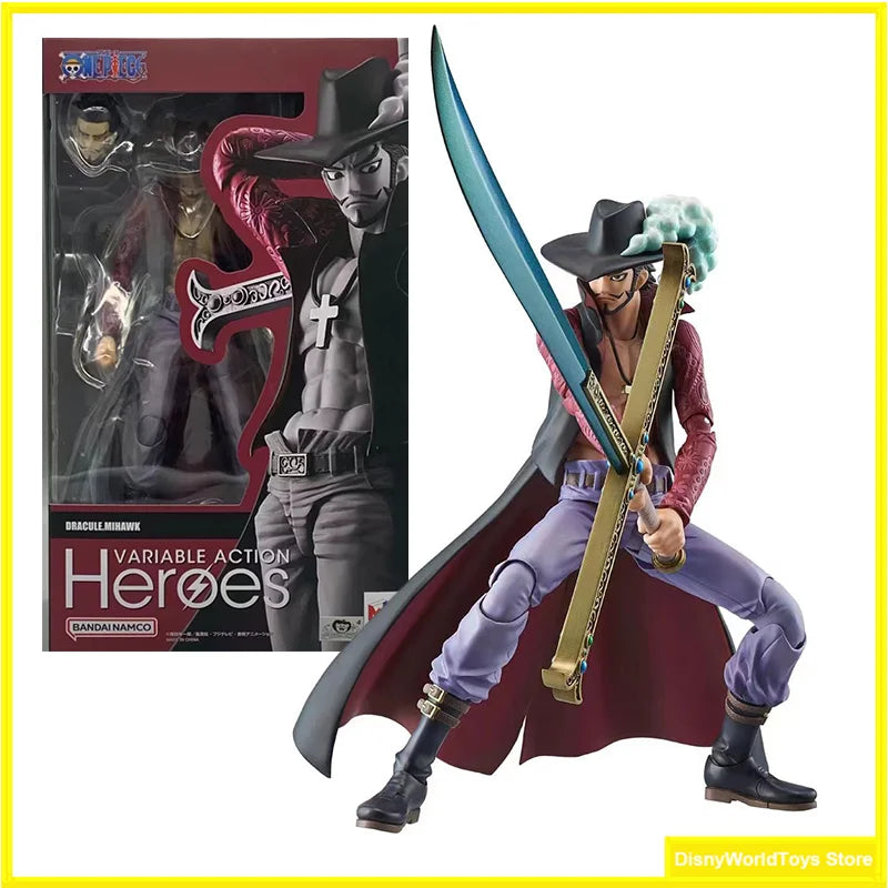 100% Original MegaHouse Variable Heroes VAH Dracule Mihawk ONE PIECE In Stock Anime Action Collection Figures Model