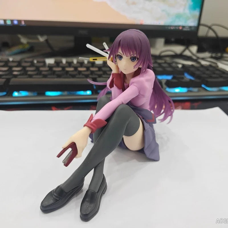 In Stock Monogatari Series Senjougahara Hitagi Anime Figure Bakemonogatari Action PVC Original TAITO Collection Model Toys