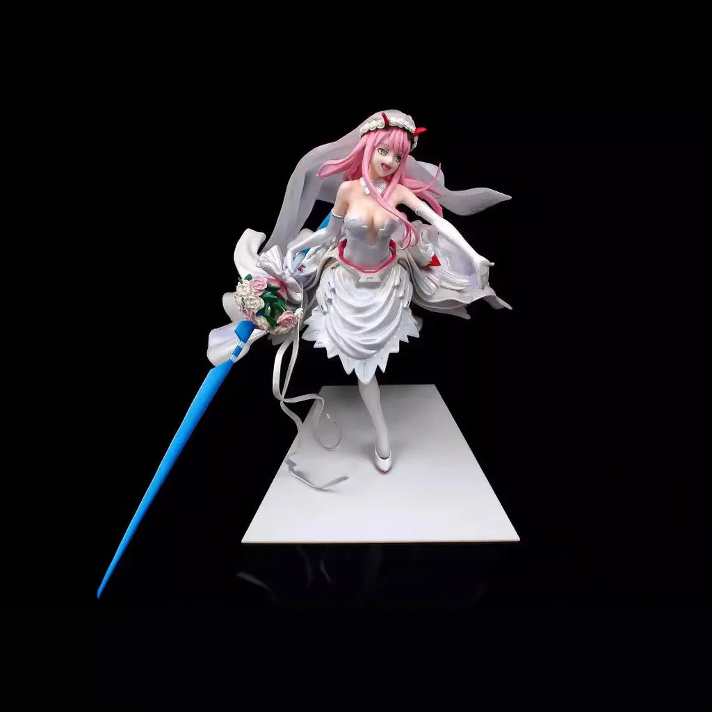 Darling In The Franxx Zero Two Wedding Dress Ver Anime Figure Model Collectible Statue Boxed For Anime Fans Desktop Display
