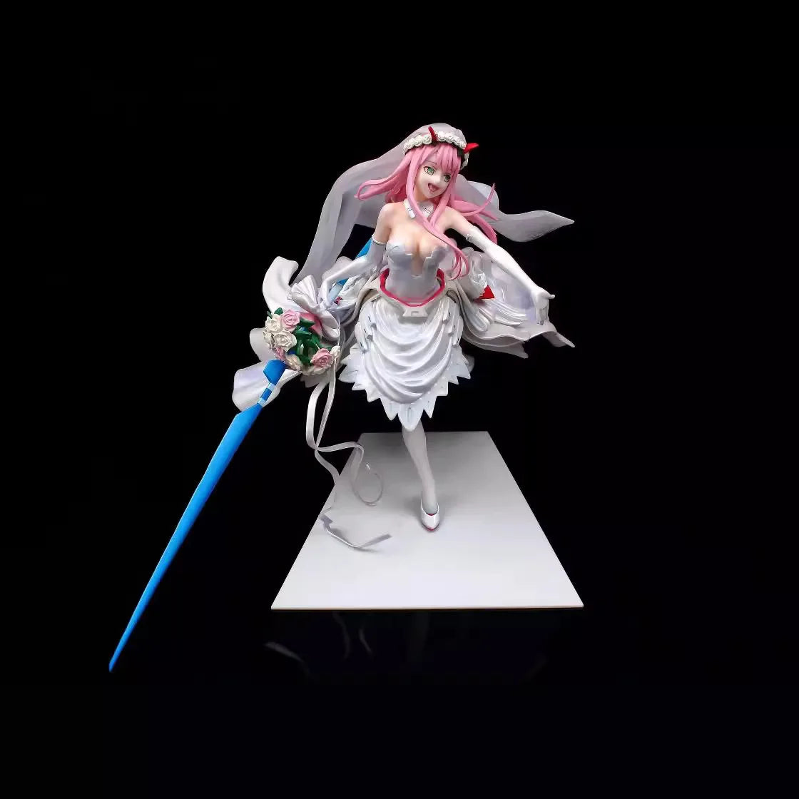 Darling In The Franxx Zero Two Wedding Dress Ver Anime Figure Model Collectible Statue Boxed For Anime Fans Desktop Display