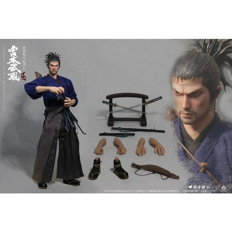 【 in Stock 】 ZGYKTOYS Original 1/6 L-001 Ronin Series Miyamoto Musashi 12 Inch Soldier Mobile Doll Model Toy Gift Collection