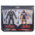 2pcs/set Legends Ironman Mark 27 & War Machine Figure Model Toys