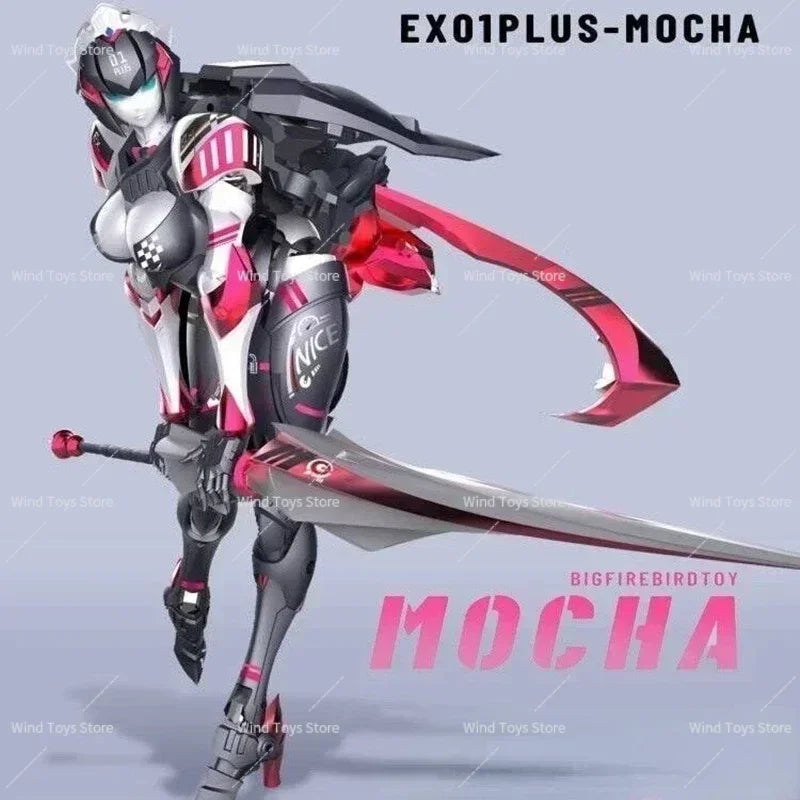 In Stock Transformation Toy Firebird Transformation EX-01 PLUS Mooka Arcee Mocha EX01 Alloy Action Figure Toy Collection Gift