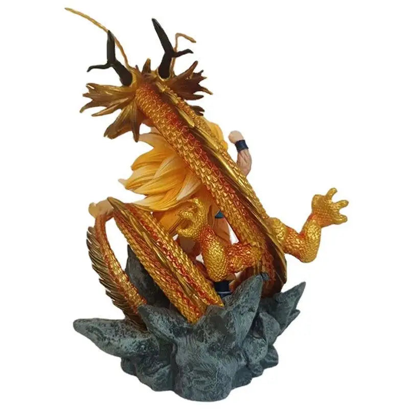 Q Version Dragon Ball Z Figure Goku Action Figures Dragon Fist Explosion 14CM PVC GK Statue Collectible Model Toys