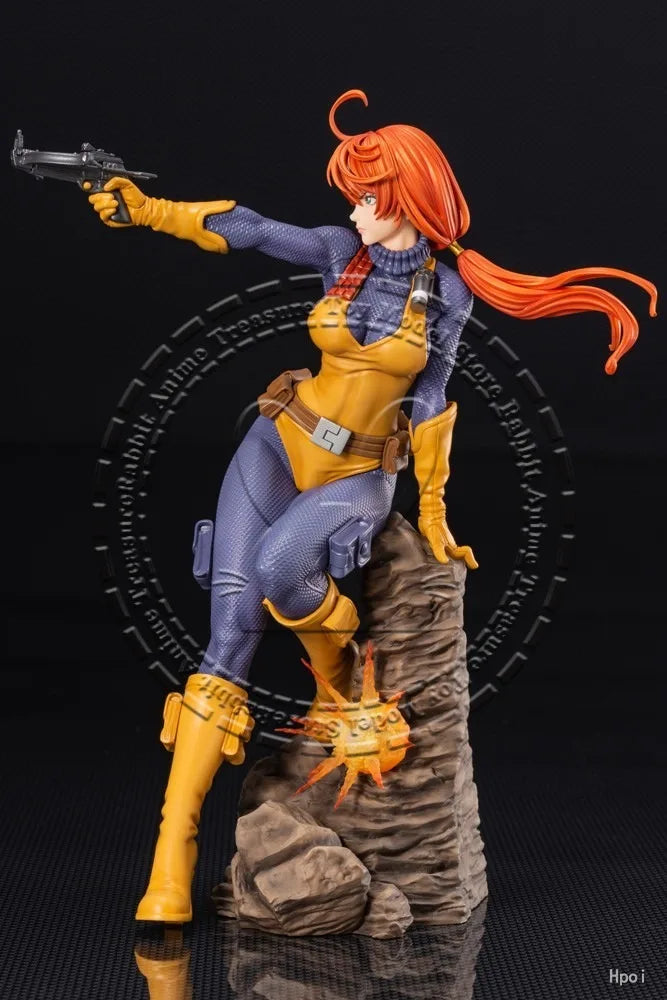In Stock Original Genuine Kotobukiya G I Joe Bishoujo Scarlett Statue PVC ABS Collector Gift Decoration