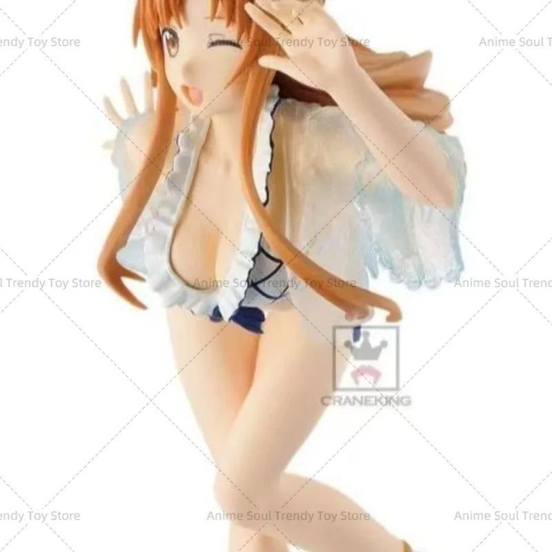 In Stock Bandai Original Banpresto Sword Art Online Yuuki Asuna Action Figure Model Doll Brand New Boxed Anime Characters Garage