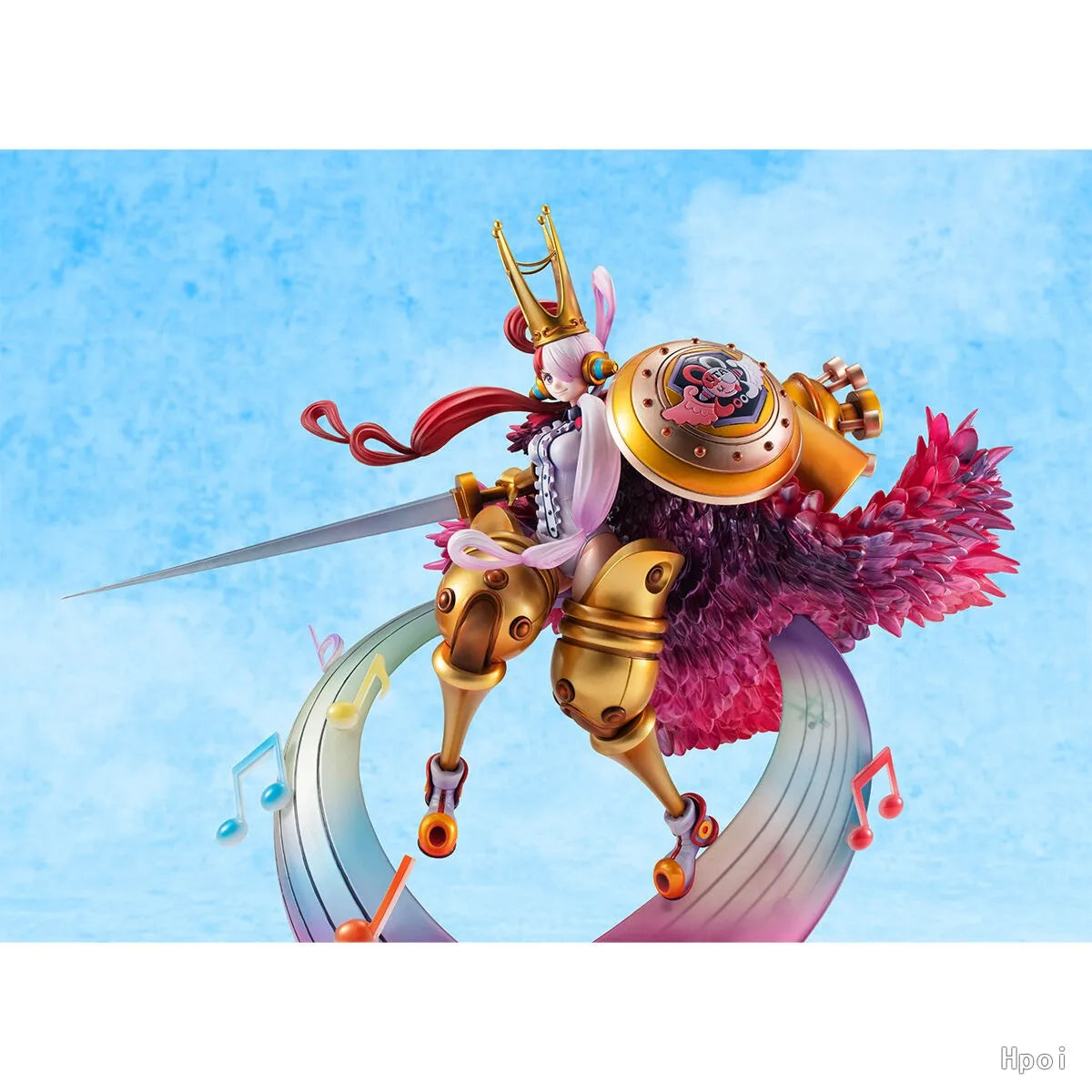 In Stock Original MegaHouse P.O.P RE-MAXIMUM One of The Navigator: Red-haired Singer Uta Anime Doll Figure Model Toys Gifts
