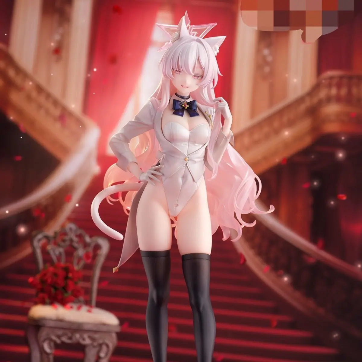 Blue Archive Anime Figure Akira Kiyosumi Figurine Cat Ear Shape Kawaii Girl Statue Room Deoration Doll Collection Birthday Gifts