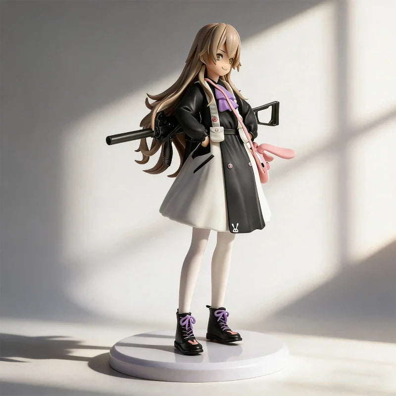 20cm Girls Frontline Figure Ump45 Lop-Eared Rabbit Beautiful Girl Anime Collectible Model Desktop Ornaments Holiday Gifts Toys