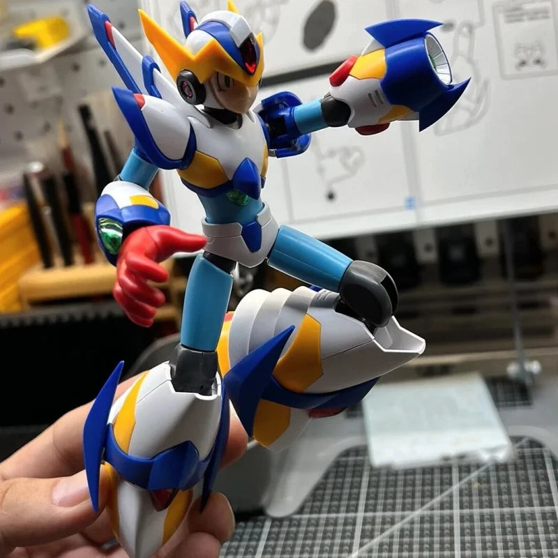 In Stock SS Model KP701 RockMan X Megaman X 5 Action Falcon Armor Figure Anime Mega Man Assembly Model Kit Boy's Surprise Gift