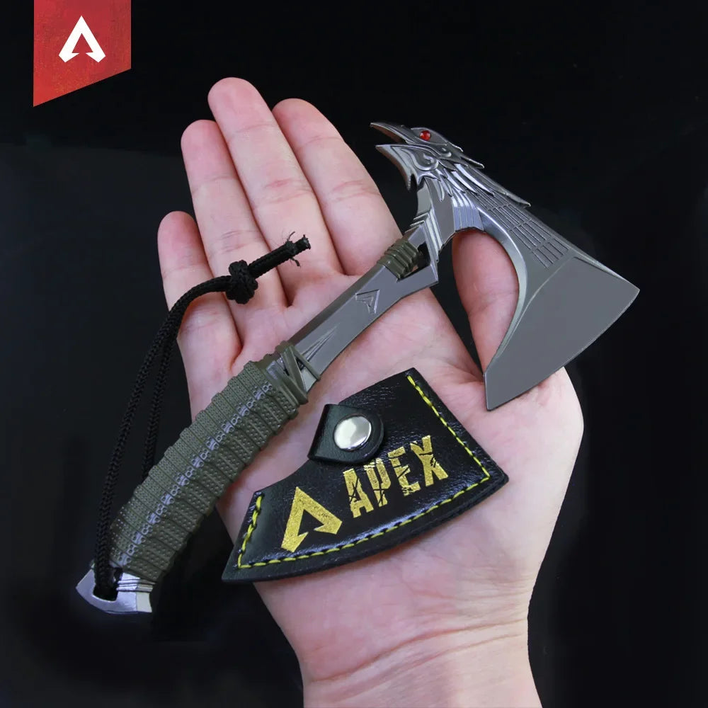 Apex Legends Heirloom Bloodhound 15cm Raven Bite Metal Safety Weapon Model Game Axe Blunt Katana Perimeter Collections Toy Gifts