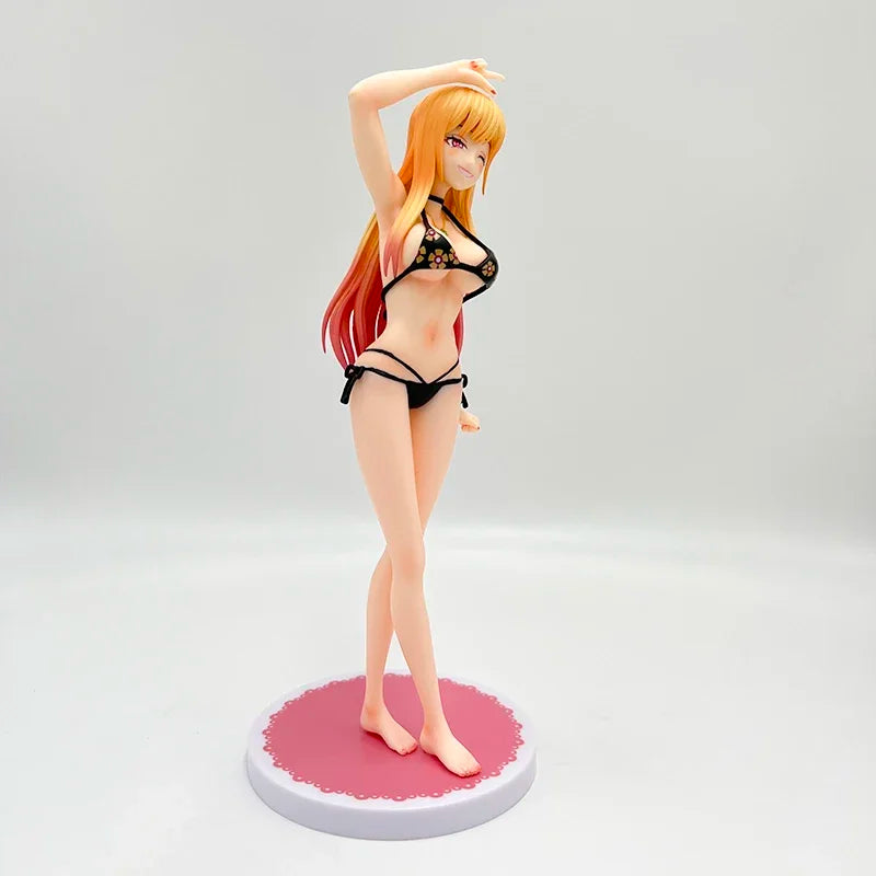 23cm My Dress-Up Darling Sexy Anime Girl Figure Marin Kitagawa Bikini Action Figure Adult Collectible Model Doll Toys Gifts