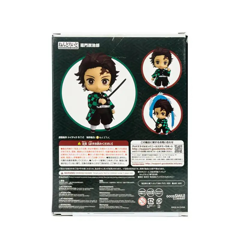 2025New Demon Slayer Tanjiro Nezuko Agatsuma Zenitsu Cartoon Character Movable Face-Changing Figure Q Version Cute Character