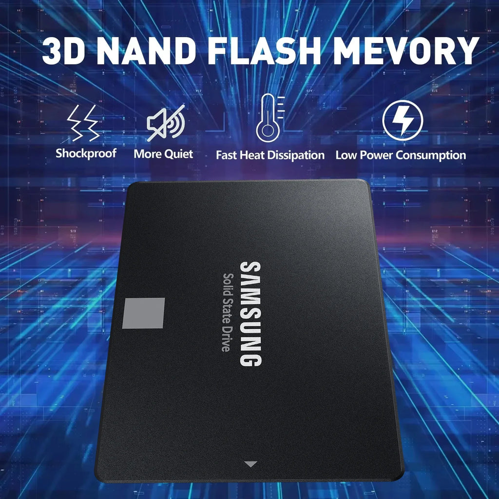 SAMSUNG 870 EVO SSD SATAIII MLC Internal Solid State Disk 2.5 HDD Hard Storage Drive For Laptop Microcomputer Desktop PS4 PS5