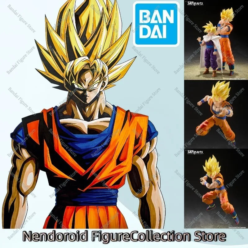 Original Bandai S.H.Figuarts Shf Super Saiyan Son Goku 3.0 Der Beginn der Entscheidungsschlacht Dragon Ball Z Figuren Modellspielzeug