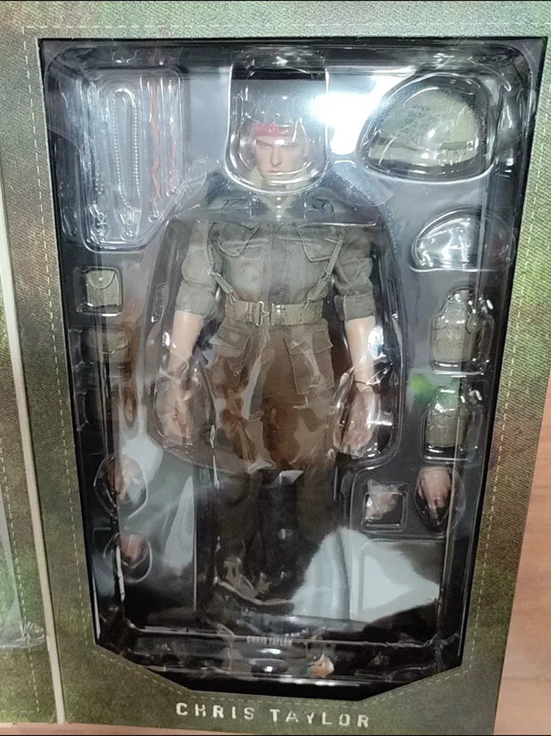 HotToys 1/6 MMS135 MMS141 Platoon Pvt. Chris Taylor /Tom Berenger Action Figure Model Toys 12-inch Collection Scene Ornaments