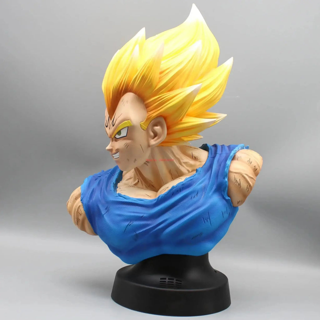 37CM Dragon Ball Z Anime Figure Demonized Vegeta Half Bust Super Saiyan Pvc Model Decoration Ornaments Collection Kids Gift Toys