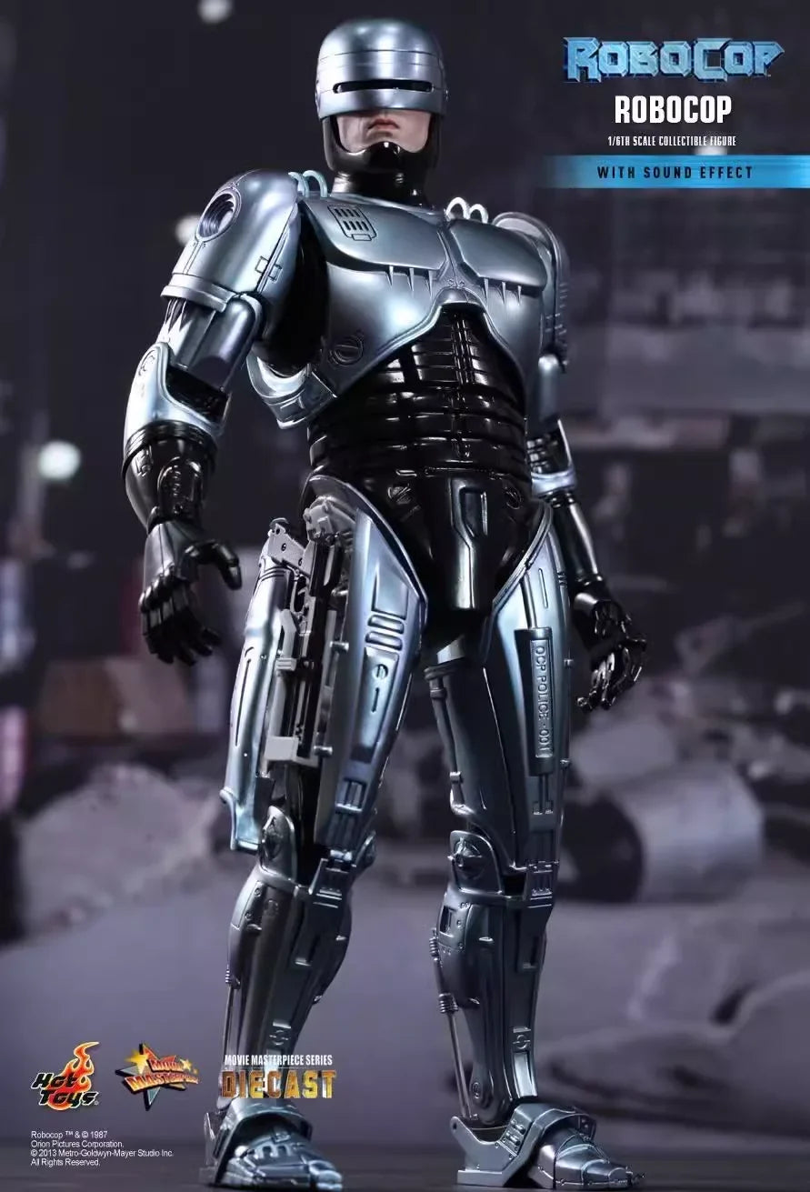 Original HotToys 1/6 MMS202-D04 Robocop Alloy Diecast Single Version Action Figure Model Toys 12 inches