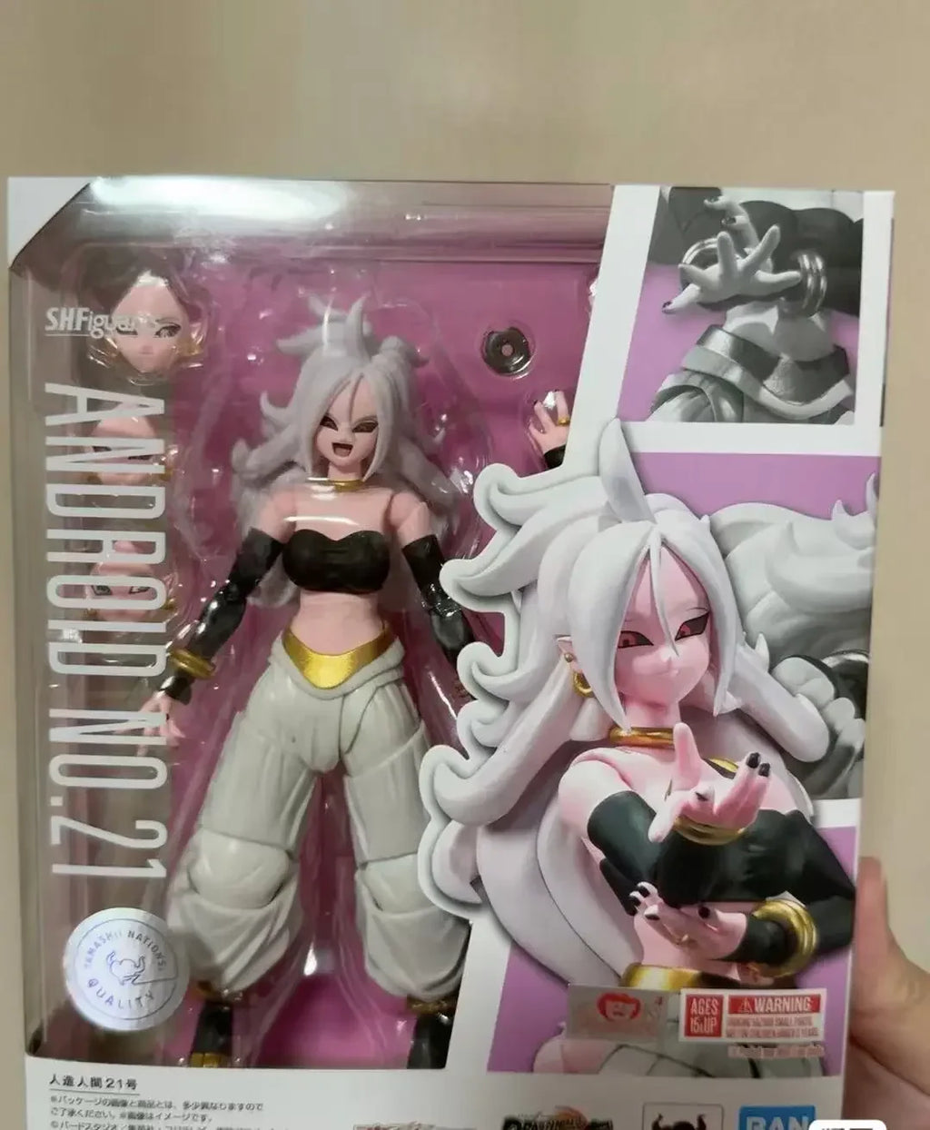 Bandai In Stock Shf Dragon Ball Z Android 21 S.h.figuarts Genuine Collectible Action Figure Anime Model Toys Gift Anime Series