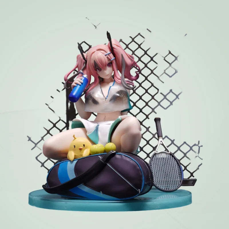 22cm Azur Lane Bremerton Tennis Girl Resting Pose Anime Figure Model Statue Collection Desktop Decoration Ornament Toy Gift
