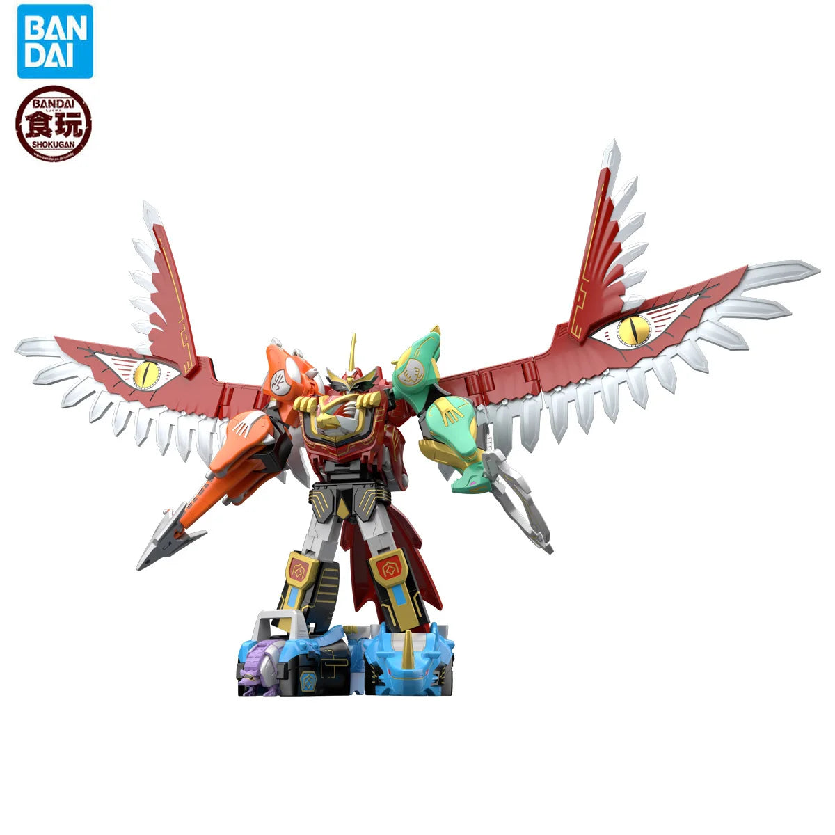 Bandai SMP [Shokugan Modeling Project] Hyakuju Gattai GaoIcarus Set (W/O Ramune) Action Figures toys