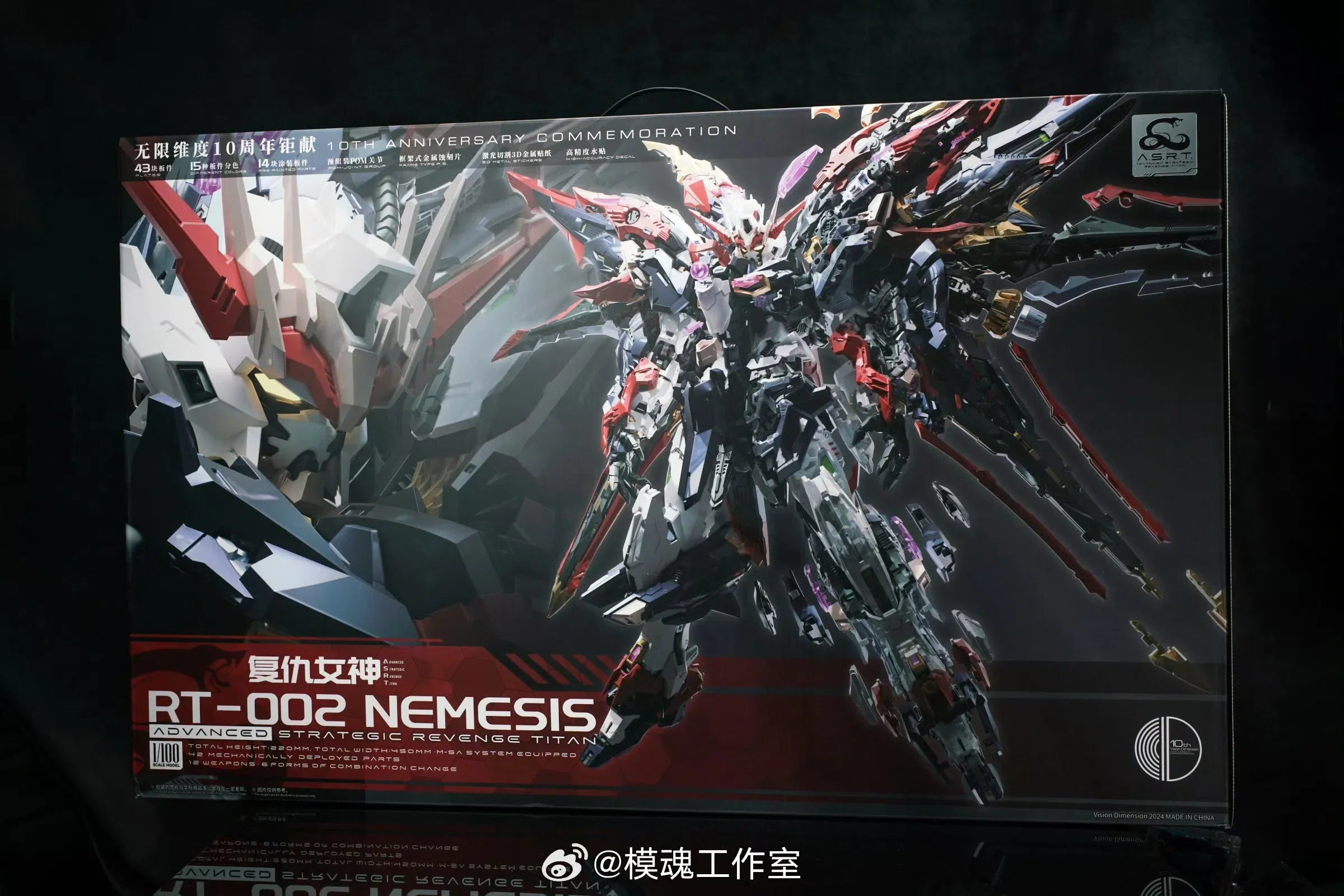 In Stock Nemesis Infinite Dimension Strategic Revenge Titan Rt-002 Action Figure 1/100 Assembly Model Abs Children Toys Gift