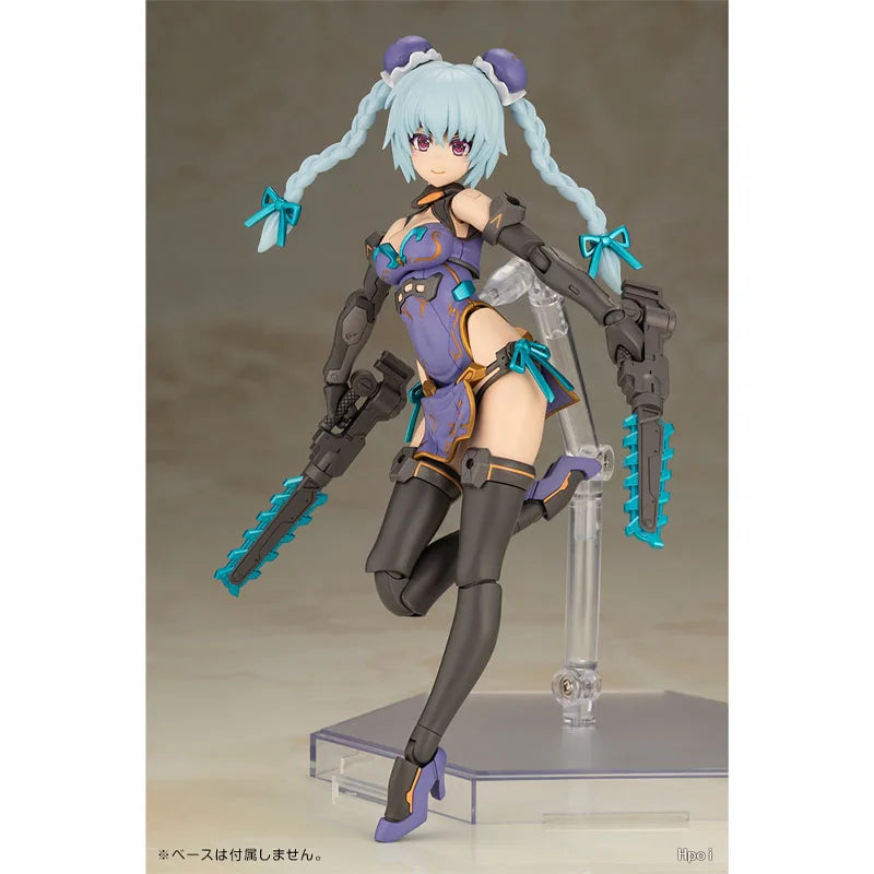 In Stock Genuine Kotobukiya Frame Arms Girl Model Kit Hresvelgr Qipao Ver Anime Action Figure Collection Assembly Model Boy Toys
