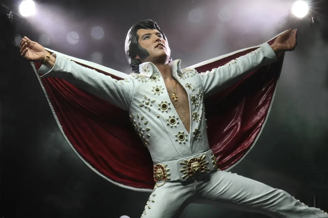 NECA 18085 Toys Elvis Presley On Tour Famous American Rock Star Commemorative Action Figure Original Doll Model Collection 15 CM