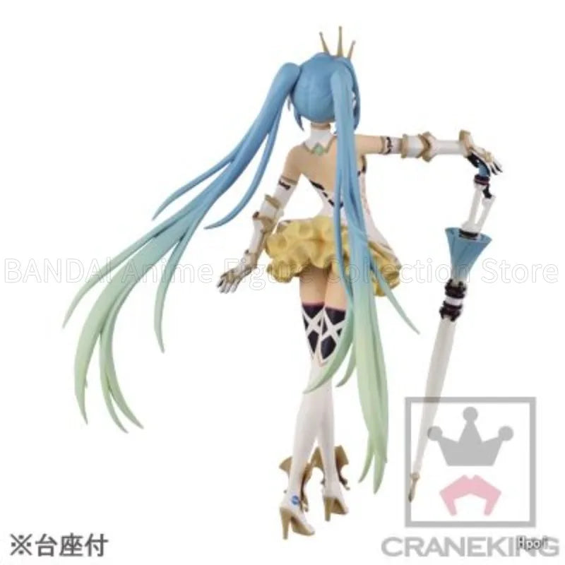 In Stock Original BANPRESTO SQ Hatsune Miku Racing Version 2015 Anime Humanoid Toys Gifts Decoration Collection