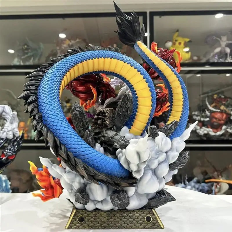One Piece Th Tianhui Gear 4 Luffy Figure Dragon Form Kong Organ Scene Gk Statue Gear 4 Snake Man Pvc Model Collectible Toys Gift