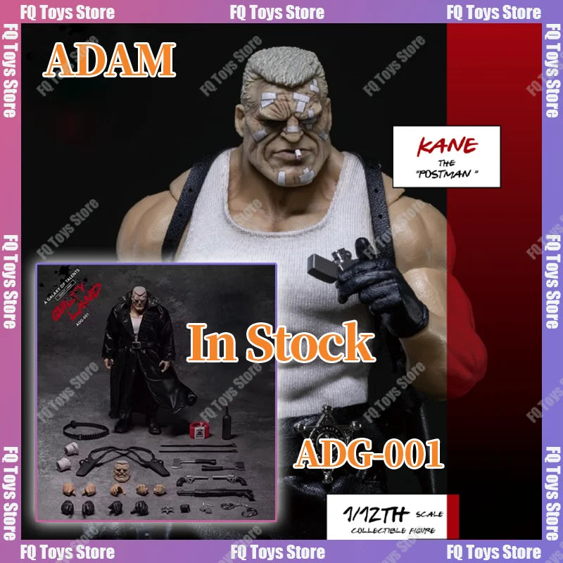 Auf Lager MUFF ADAM ADG-001 1/12 Scale Herren City of Evil Postman Kane Full Set 6 Zoll Actionfigur Modell Spielzeug Sammlung Geschenk