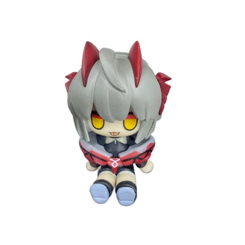 Cute Arknights Silent Texas Chibi Figure Cute Desktop Ornament Collectible Anime Figurine Desk Decor Toy Gift