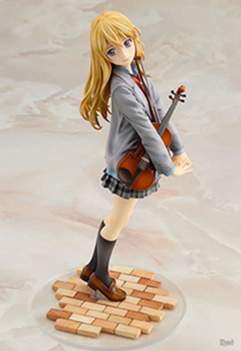 20CM Anime Shigatsu wa Kimi no Uso Miyazono Kaori Figure 1/8 Model School Dniform Dress Up Toy Gift Collection Action Figure PVC