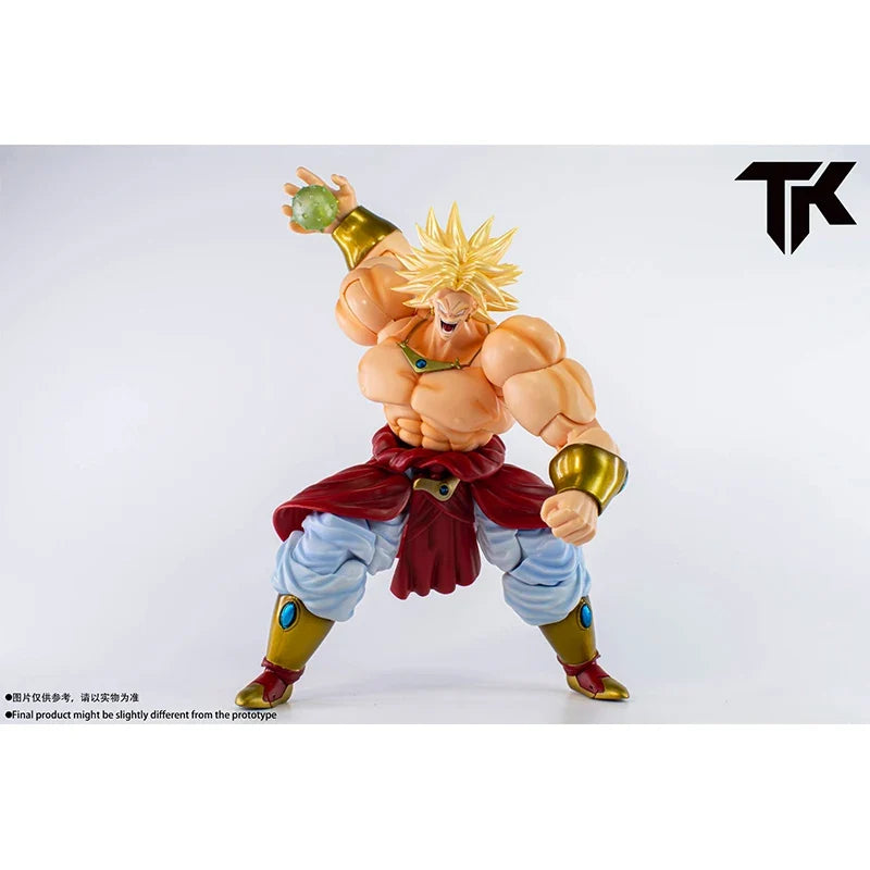 TK CUSTOM Dragon Ball Z SHF Super Saiyan SSJ For Demoniacal Fit Broli Head Accessories Anime Action Figures Model Gifts Toys