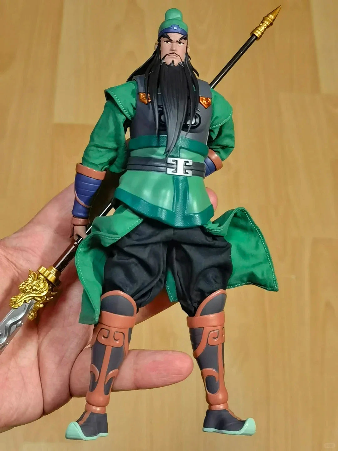 TYCTOYS Original Playing Toys 1/12 Scale Male Soldier Anime GuanYu Animated Version 6inch Full Set Action Figure Model Toy Gifts