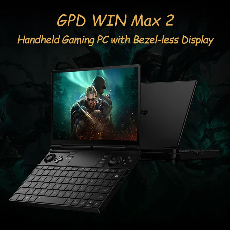 GPD WIN Max 2 2026 10,1 Zoll AMD AI 9 HX 370/8840U Windows11 Gaming PC Laptop Notebook Tragbarer Gaming Computer 64GB RAM 2TB NVMe