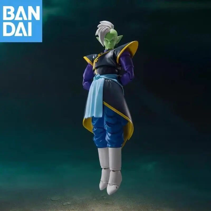 Genuine Bandai S.h.figuarts Dragon Ball Super Zamasu 14Cm Pvc Original Anime Action Figure Model Collector Ornament Toy Gift