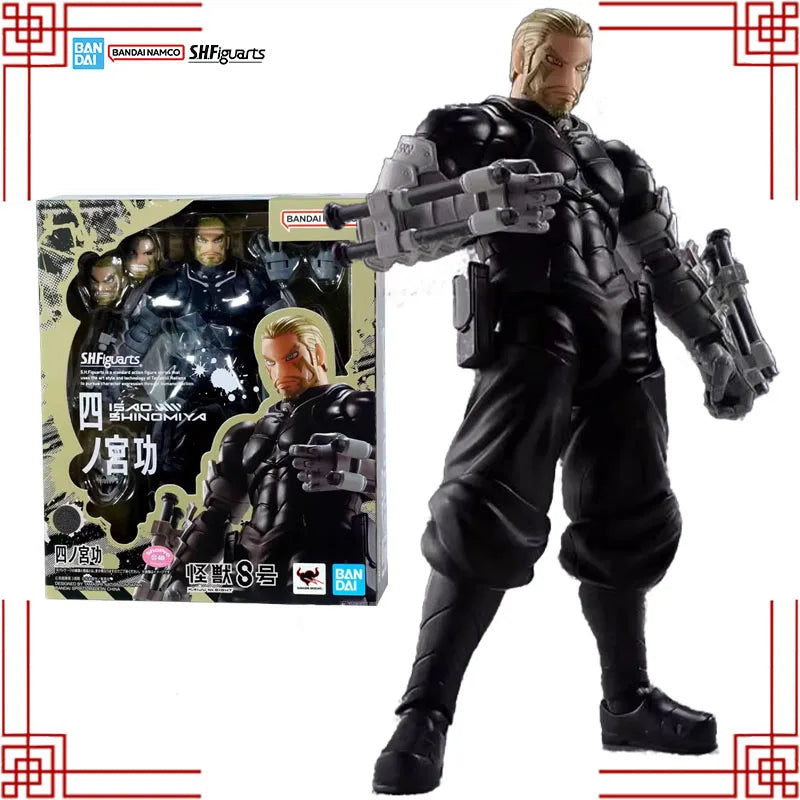 out of stock Bandai S.H.Figuarts Kaiju No. 8 Model Kit Genuine SHF Isao Shinomiya Anime Action Figure Collection Model Toys
