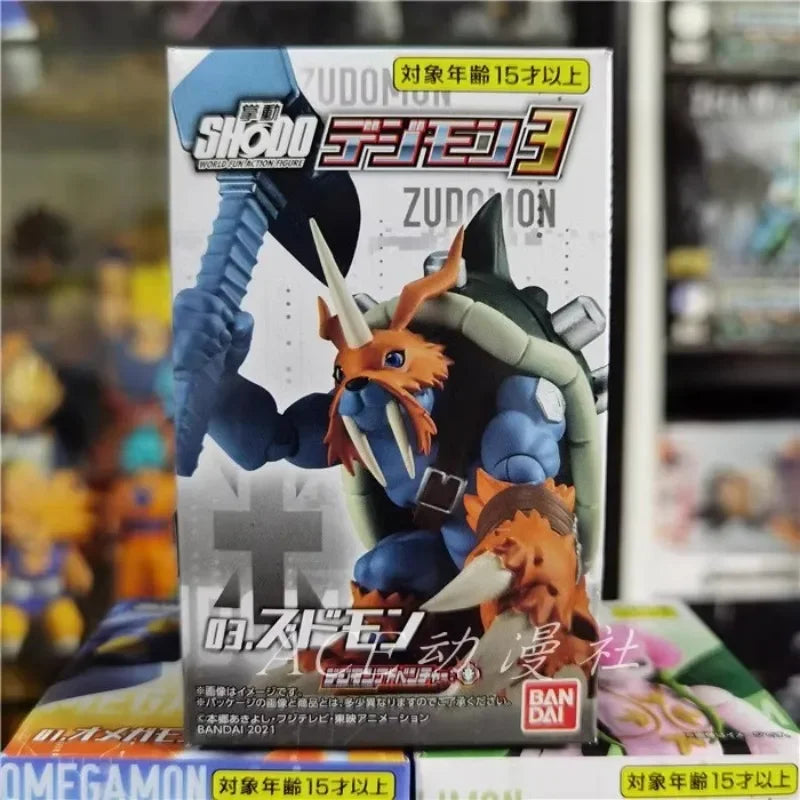 Original Bandai Digimon Adventure Zudomon Omegamon Alter-S Lilimon Box Eggs Collected Assembly Ornaments Figure Models Toys
