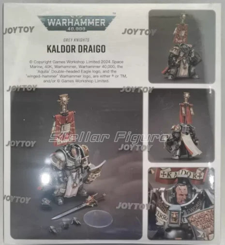 【SF】JOYTOY Warhammer 40K 1/18 Action Figure Grey Knights Kaldor Draigo Model Toys Gifts Collection Ornaments