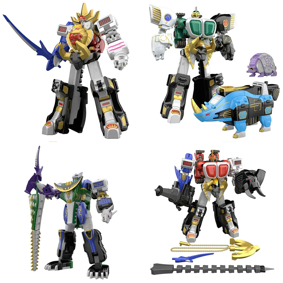 Bandai SMP Super Minipla Megazords Power Rangers Gaomuscle Gaoranger Gaohunter Bausatz Actionfiguren Spielzeug für Kinder
