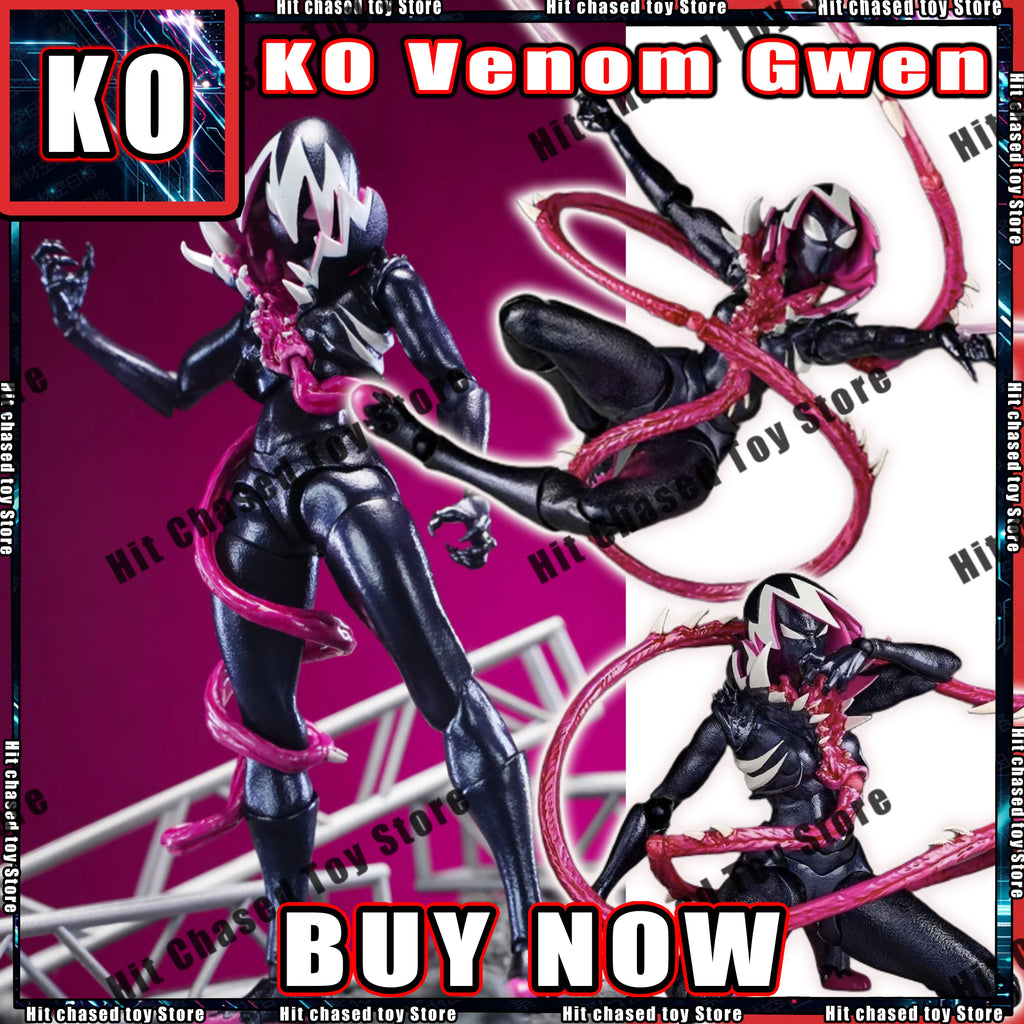 New KO Venom Gwen Marvel Anime Action Figures Figurine Kaiyodo Amazing Yamaguchi Revoltech Statue Model Customized Kid Toy Gifts