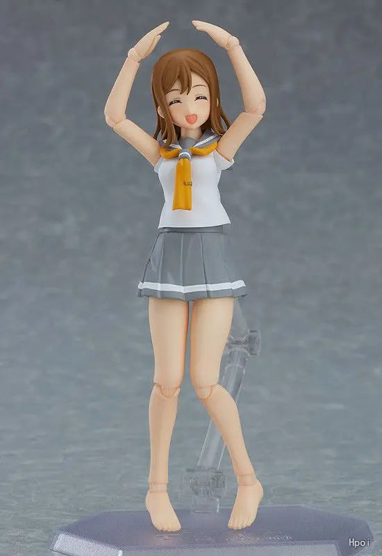 Original Max Factory Figma#374 KanColle Kai Yudachi Anime Figure Model Toy Gift Collection